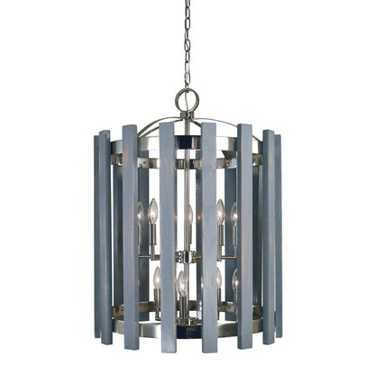 Weathered Grove Nickel Chandelier