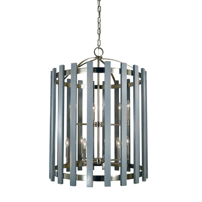 Weathered Grove Nickel Chandelier