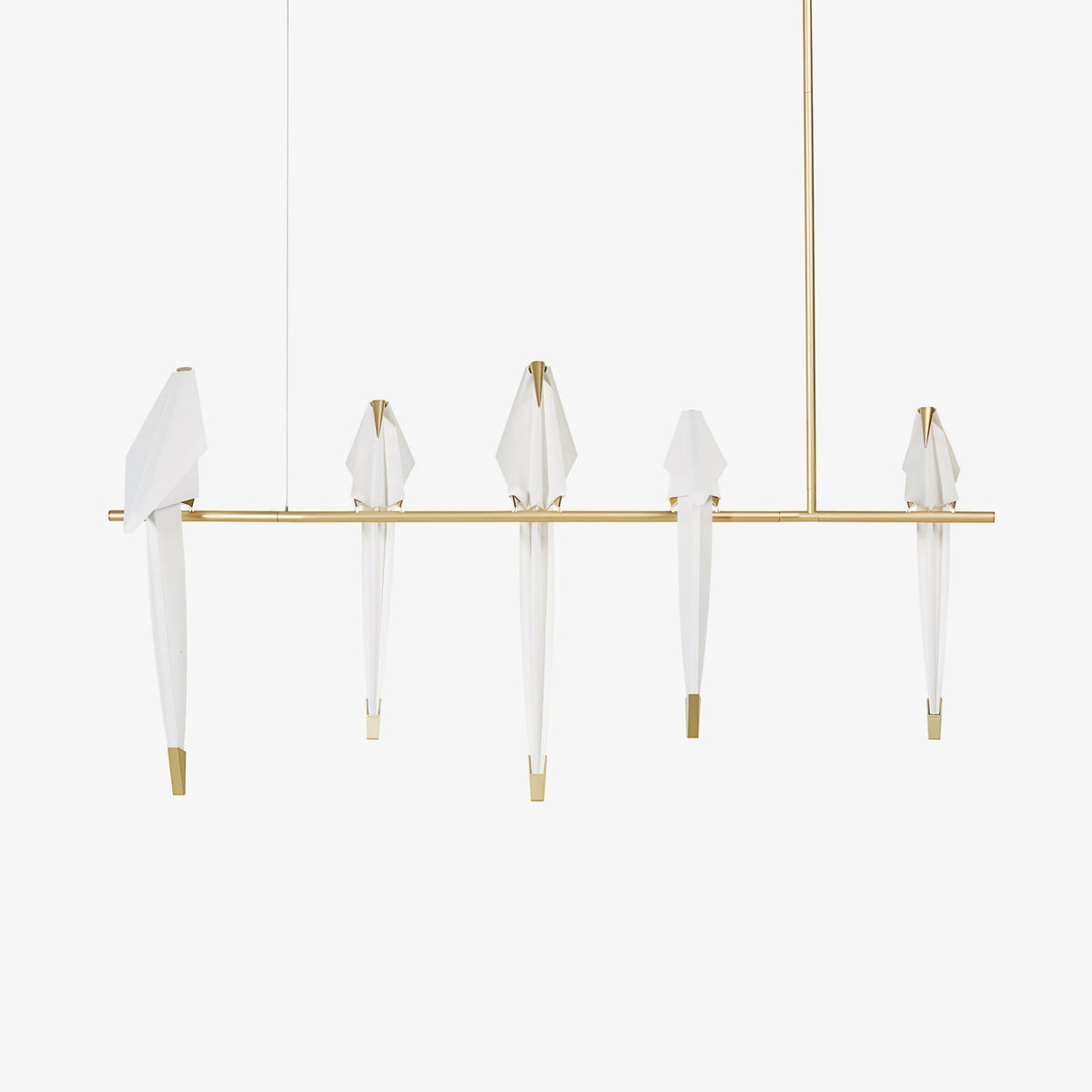 Wingfold Gold LED Multi-Light Chandelier