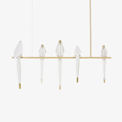 Wingfold Gold LED Multi-Light Chandelier
