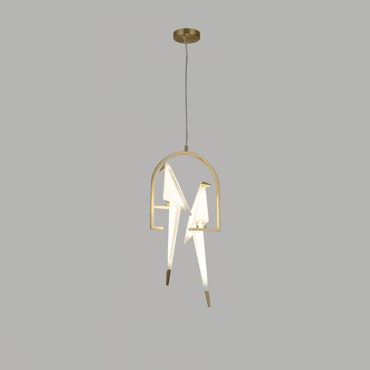 Wingfold Gold LED Multi-Light Chandelier