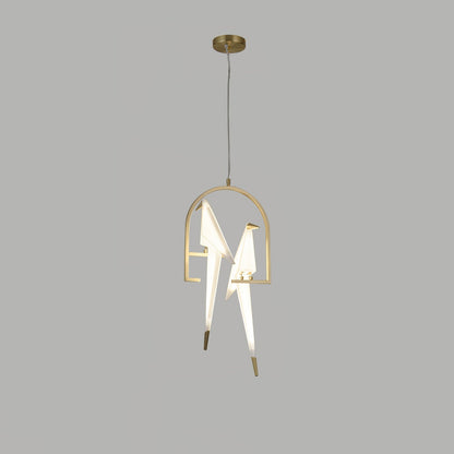 Wingfold Gold LED Multi-Light Chandelier