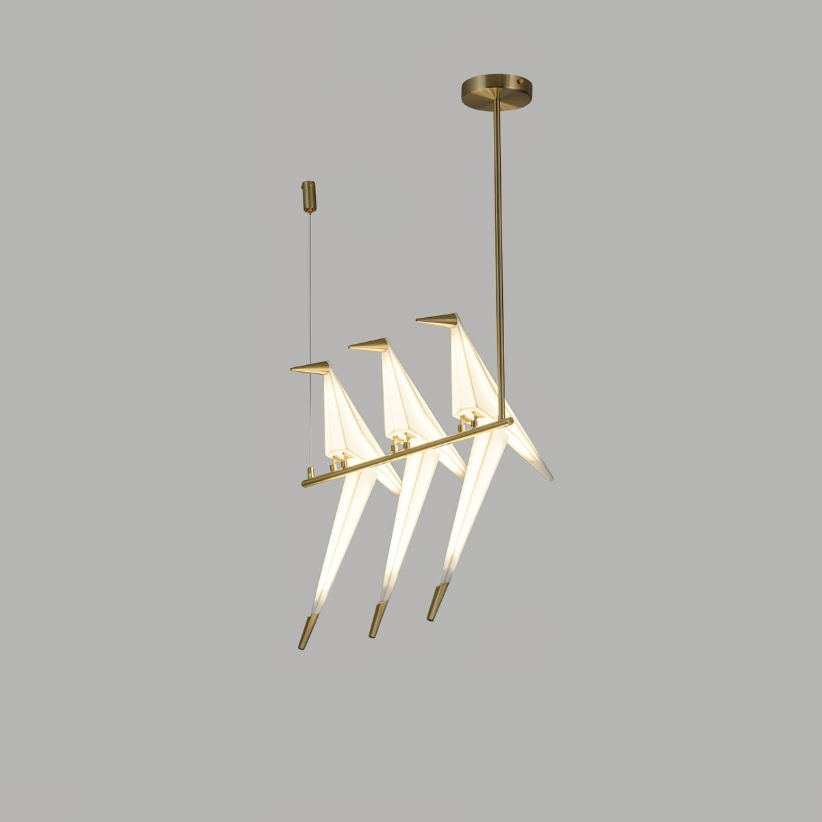 Wingfold Gold LED Multi-Light Chandelier