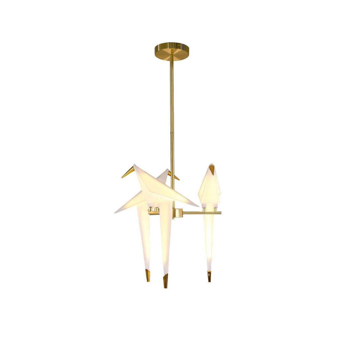Wingfold Gold LED Multi-Light Chandelier