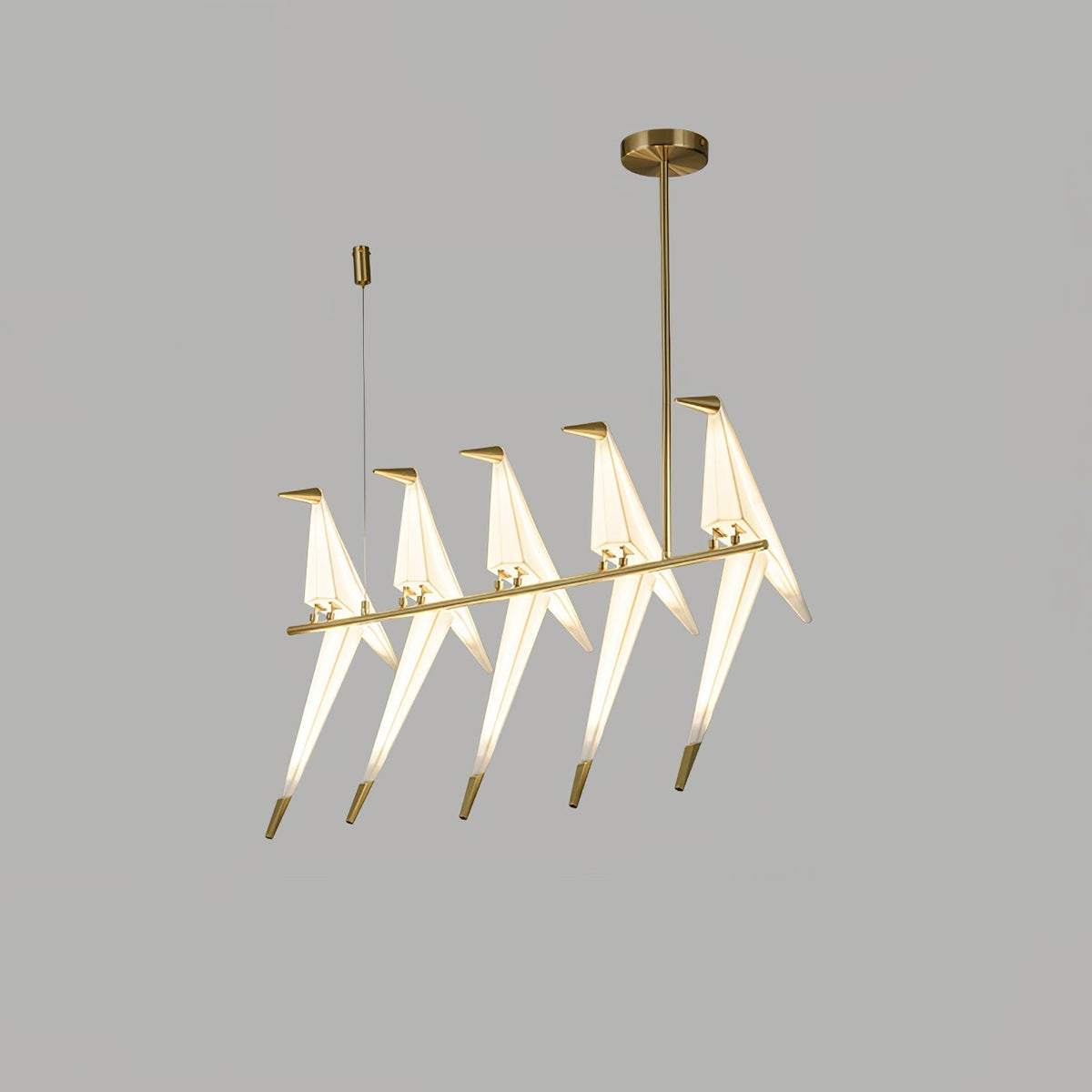 Wingfold Gold LED Multi-Light Chandelier