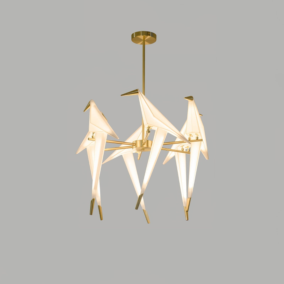 Wingfold Gold LED Multi-Light Chandelier