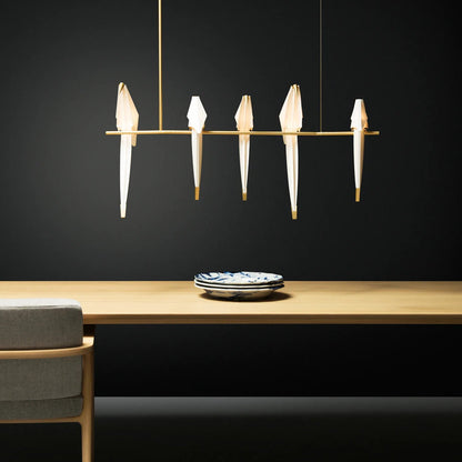 Wingfold Gold LED Multi-Light Chandelier