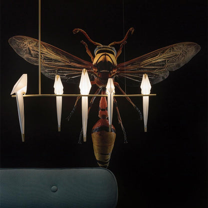 Wingfold Gold LED Multi-Light Chandelier