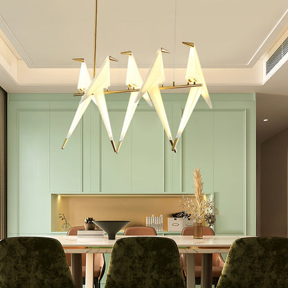 Wingfold Gold LED Multi-Light Chandelier