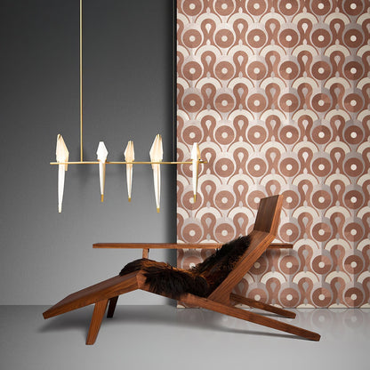 Wingfold Gold LED Multi-Light Chandelier