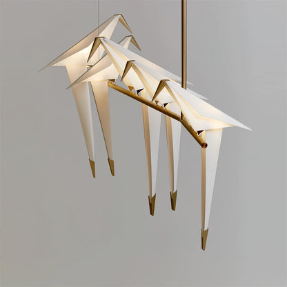 Wingfold Gold LED Multi-Light Chandelier