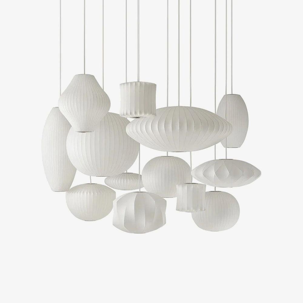 Wirecloud White Polymer Pendant
