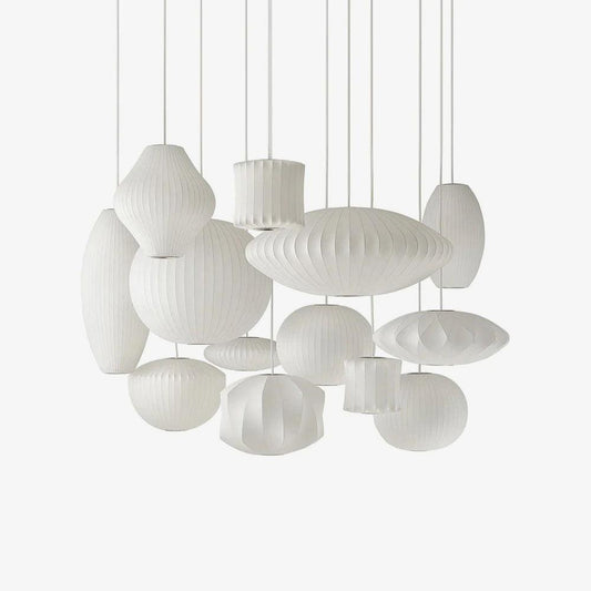 Wirecloud White Polymer Pendant
