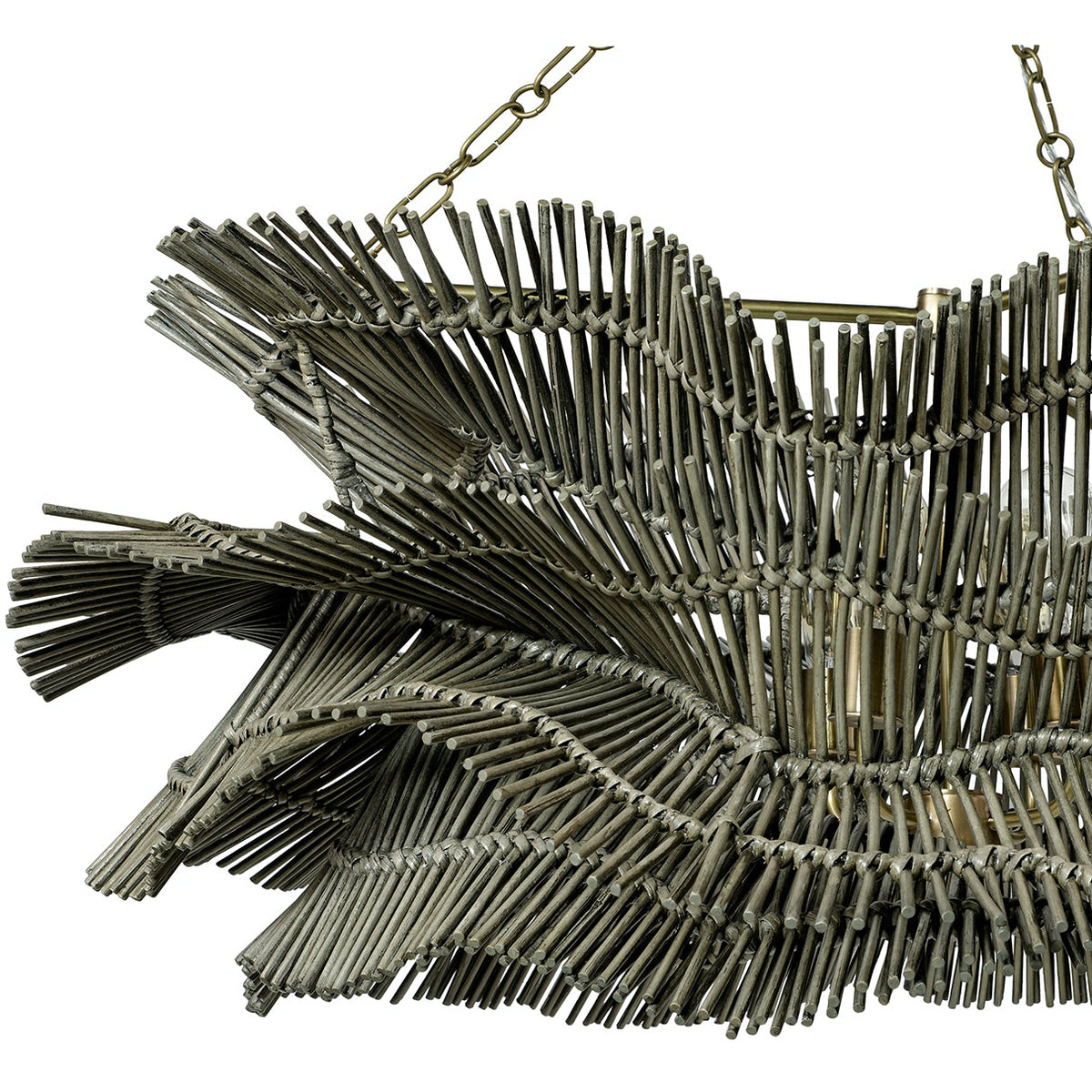 Woven Harbor Brass Chandelier