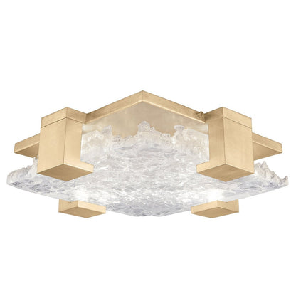 Zen Rake Cast Glass Waterproof LED Ceiling Light