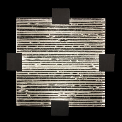 Zen Rake Cast Glass Waterproof LED Ceiling Light