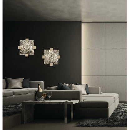 Zen Rake Cast Glass Waterproof LED Ceiling Light